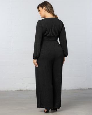 Natalia Cowl Neck Jumpsuit in Midnight Star