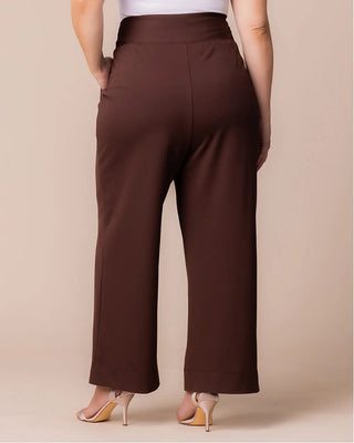 Polished Ponte Pants in Chocolate