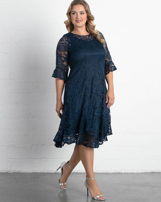 Livi Lace Dress  in Nouveau Navy