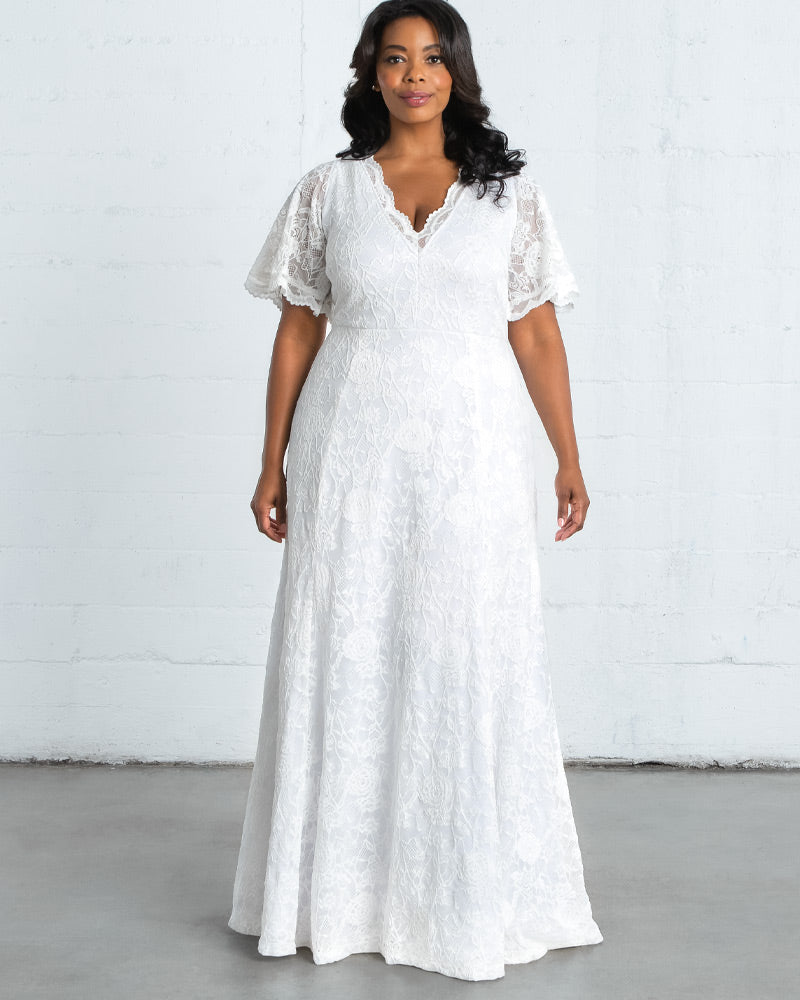 Kiyonna amour sales lace wedding gown