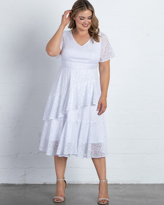 Harmony Lace Dress  in Pearl