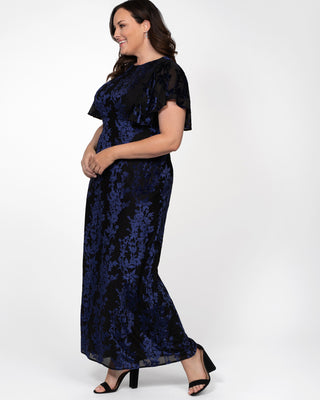 Parisian Dream Evening Gown  in Blue/Navy