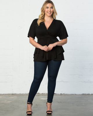 Promenade Top in Black