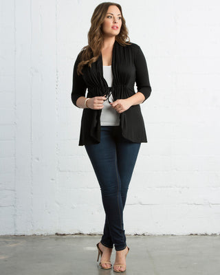 Sunset Stroll Cardigan in Black Noir