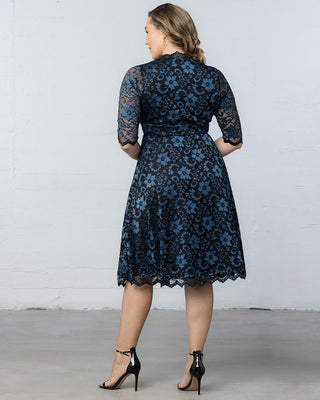 Mon Cherie Lace Dress in Twilight Noir