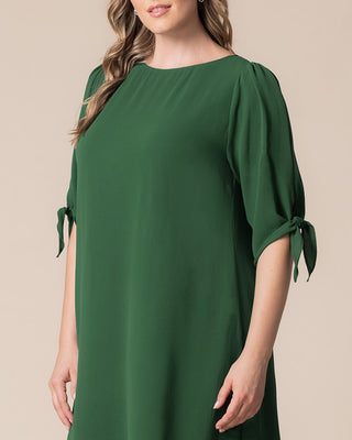 Women's Plus Size Manhattan A-Line Shift Dress in Clover Green