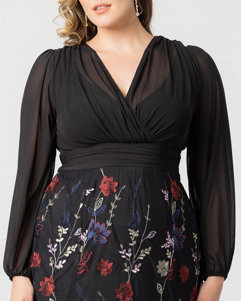 isabella embroidered dress Isabella Embroidered Midi Dress Large