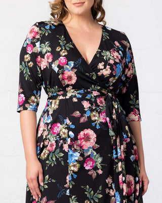 Essential Wrap Dress in Enchanted Garden