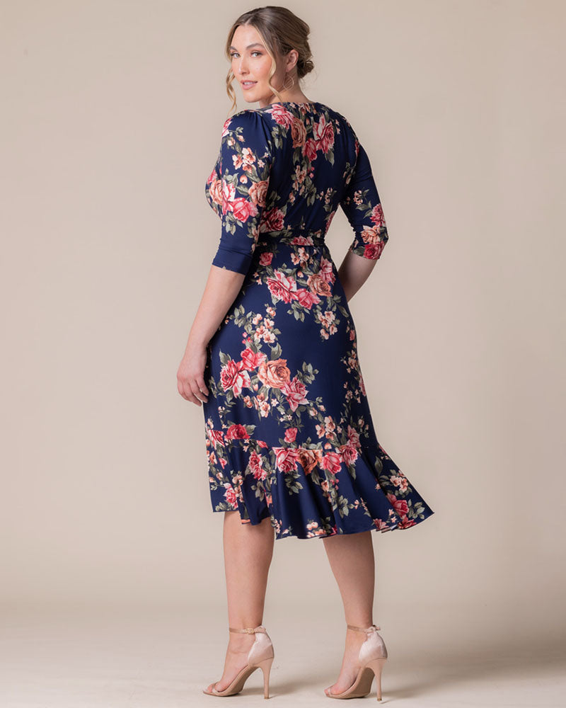 Flirty Plus Size Wrap Dress Flounce Wrap Dress Kiyonna