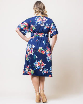 Gia Midi Dress in Belize Blooms