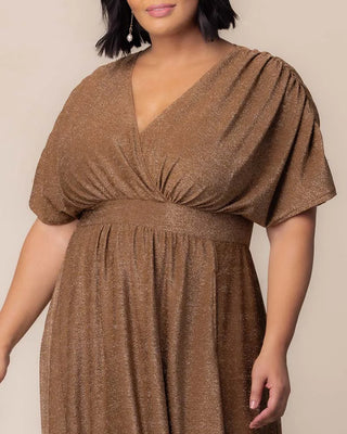 Geneva Evening Gown in Mocha Sparkle