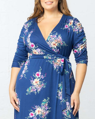 Meadow Dream Maxi Dress in Blue Floral Print