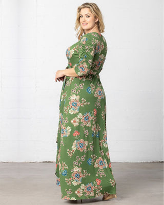 Meadow Dream Maxi Dress  in Olive Floral Print