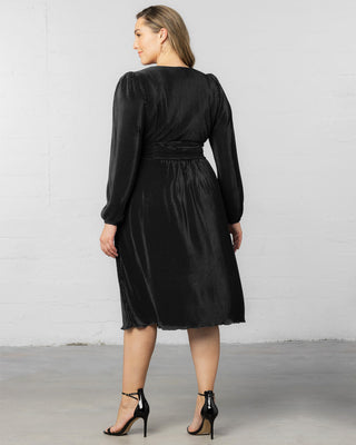 Sophie Long Sleeve Pleated Cocktail Dress