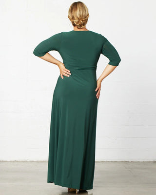 Evening Romance Gown in Hunter Green