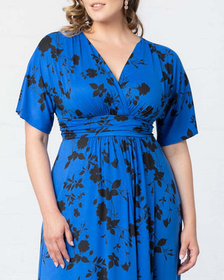 Vienna Maxi Dress  in Blue Floral Impressions