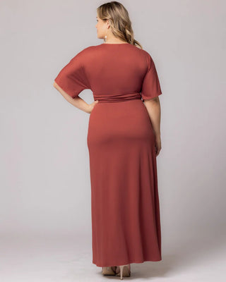 Vienna Maxi Dress in Terracotta 