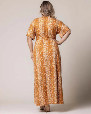 Vienna Maxi Dress in Amber Floral Falls