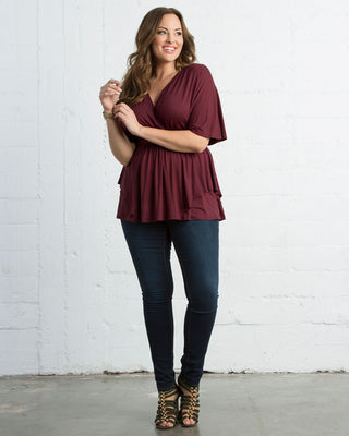 Promenade Top in Zinfandel