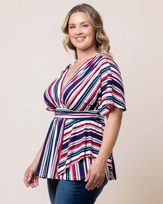 Boulevard Striped Top in Liberty Stripes