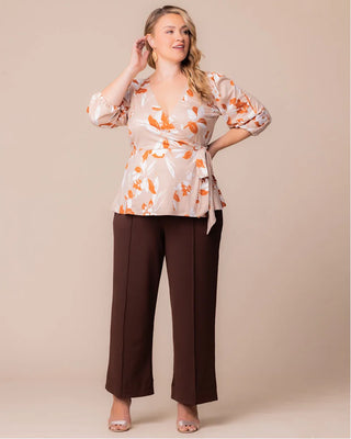 Polished Ponte Pants in Chocolate