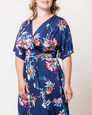 Gia Midi Dress in Belize Blooms