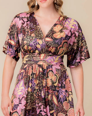 Gia Midi Dress in Autumn Wonderland