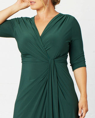 Evening Romance Gown in Hunter Green