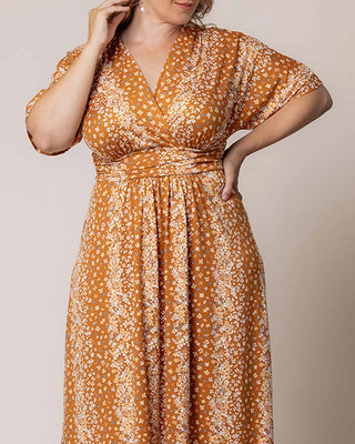 Vienna Maxi Dress in Amber Floral Falls