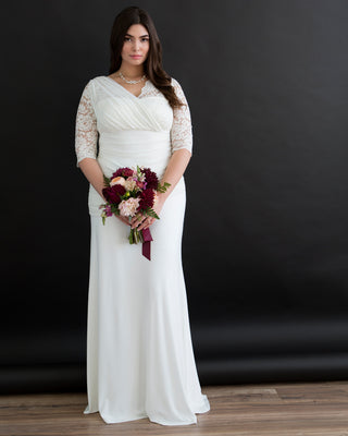 Elegant Aisle Wedding Gown in Ivory