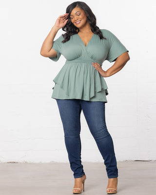 Promenade Top - Sale! in Thyme