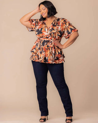 Encore Print Top in Harvest Fest