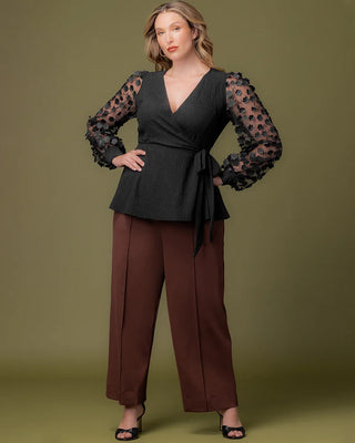 Polished Ponte Pants in Chocolate