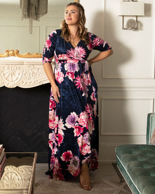 Cara Velvet Wrap Dress - Sale!
