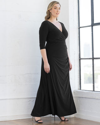 Gala Glam Evening Gown in Onyx