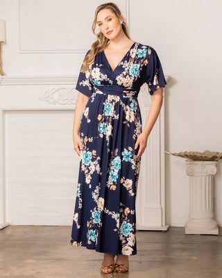 Vienna Maxi Dress in Navy Floral