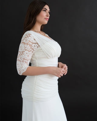 Elegant Aisle Wedding Gown in Ivory