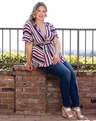 Boulevard Striped Top in Liberty Stripes