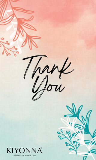 E-Gift Certificate Thank you Watercolor