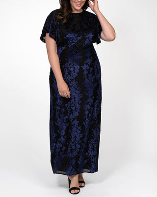 Parisian Dream Evening Gown  in Blue/Navy