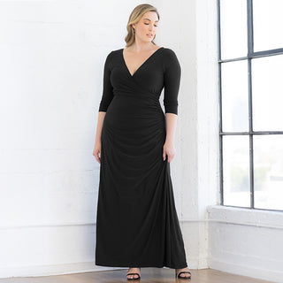 Gala Glam Evening Gown in Onyx