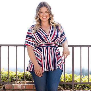 Boulevard Striped Top in Liberty Stripes