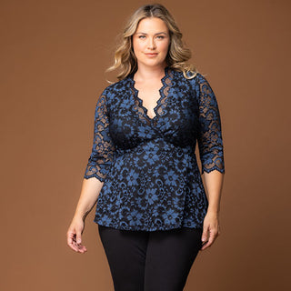 Limited Edition Luxe Lace Top in Twilight Noir