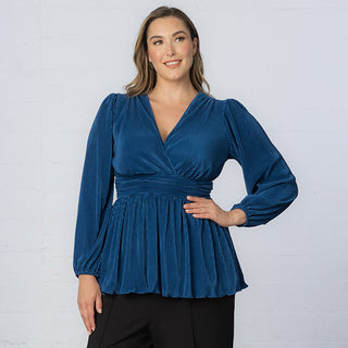 Pleated Perfection Tunic Top
