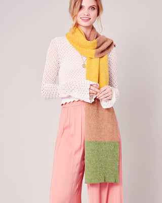 Knitted Colorblock Scarf by Avenue Zoe - Sale!