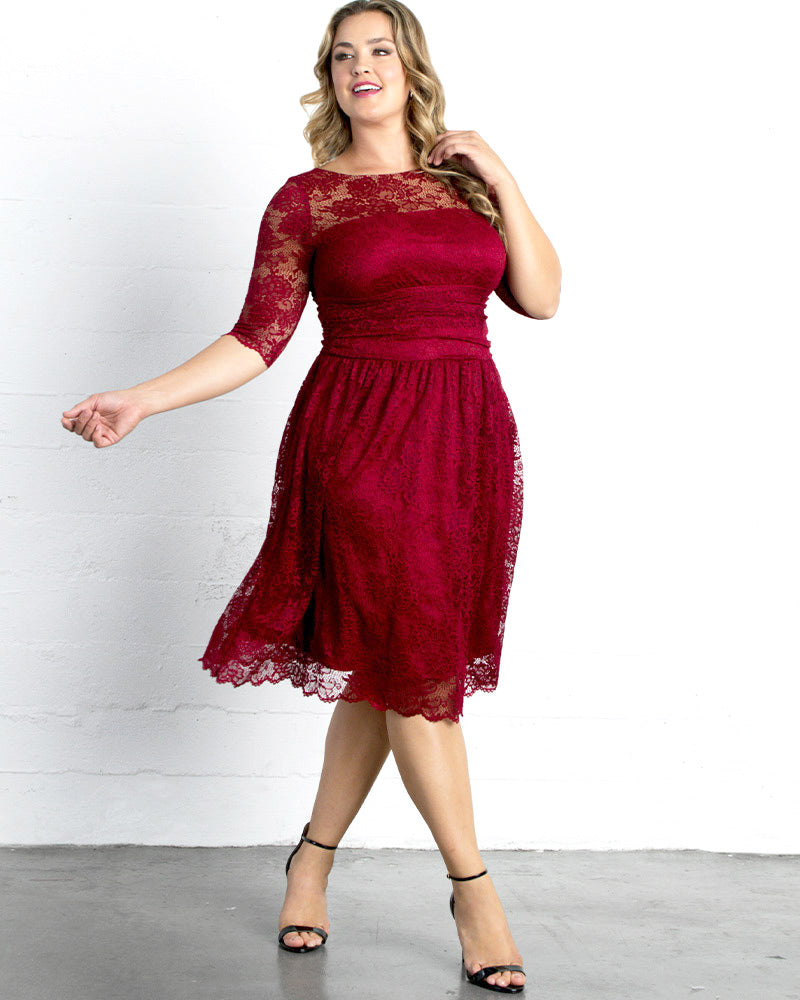 Luna Lace Dress - Sale Kiyonna Luna Lace Dress - Sale Kiyonna