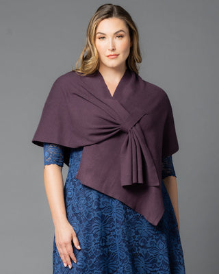 Kinsley Keyhole Wrap in Plum Passion