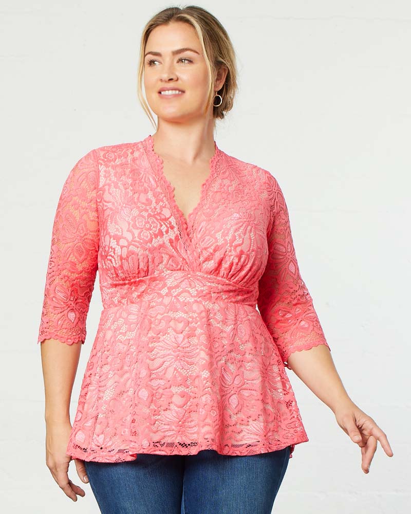 Plus Size Dressy Top Lace Top Plus Size Kiyonna