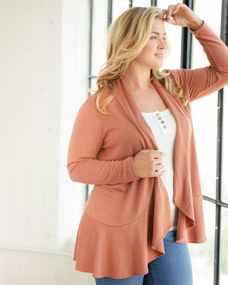 Love Story Cardigan in Brown