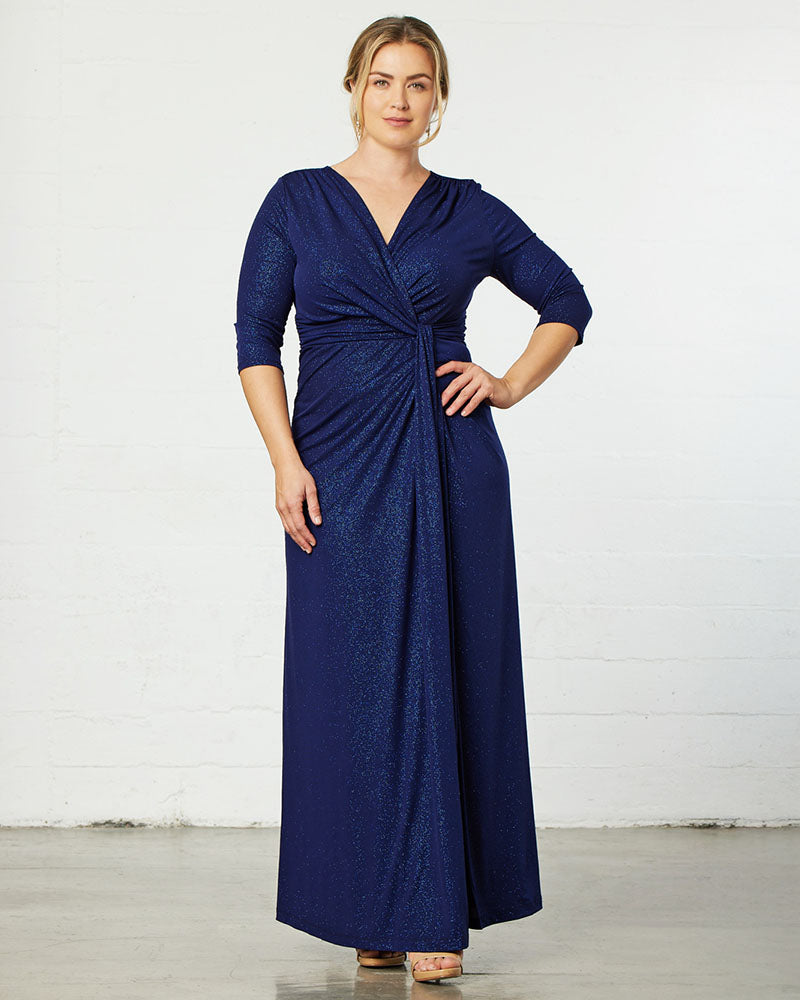 Kiyonna Women's Plus Size Romanced by Moonlight Long Gown, 4X Kiyonna Women's Plus Size Romanced by Moonlight Long Gown, 4X